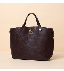 Bolso Tote de Cuero Genuino para Mujer con Asas Dobles, Piel de Vacuno de Grano Completo, Forro de Algodón Puro para Todas las Estaciones, Nuevos Bolsos de Hombro - Product Image 3