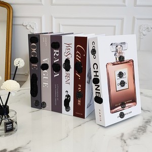 モダンスタイルファンシーファッションブック型装飾ボックスハードカバー中空モデル空の装飾紙本 - Product Image 3