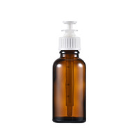 Bouteille en verre à tube aiguille graduée de 30ml, brun foncé, huile essentielle légère, bouteille de stockage pour solution de stock d'essence cosmétique
