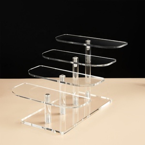 Espositore in Acrilico a Quattro Livelli per Occhiali da Sole, Organizzatore Multilivello, Scaffale da Tavolo per Casa e Ufficio - Product Image 4
