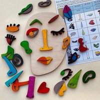 Rompecabezas de Madera Montessori, Juego de Rompecabezas de Arte de Picasso, 26 Piezas de Madera para Niños, Estimula la Imaginación y la Creatividad Infantil