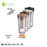 Tasses à café et à jus isothermes à double paroi sans BPA, étanches, écologiques, sans danger pour les aliments, avec couvercle, personnalisables avec logo, pour usage extérieur
