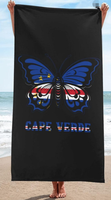 Serviette de plage Cap-Vert personnalisée, best-seller d'usine, séchage rapide, absorbante, légère et fine, pour salle de bain, piscine et natation