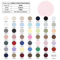 Tissu en nylon et élasthanne 220 g/m² extensible, jersey simple, textile pour leggings, vêtements de sport, vêtements de sportswear