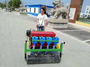 Planteuse d'ail compacte, machine à semer l'ail, planteuse manuelle à 4 rangs pour la plantation sur terres agricoles étroites - Product Image 3