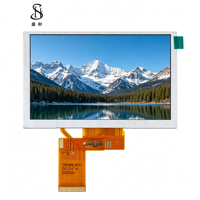 Pantalla LCD IPS de 5.0 Pulgadas 480x272 con Retroiluminación LED, Placa de Desarrollo Flash RGB de 40 Pines, 450cd/m2
