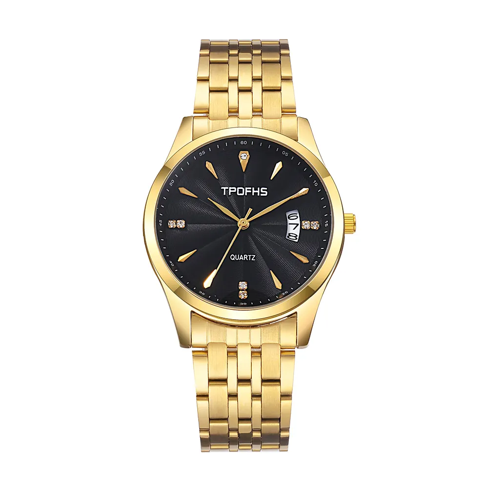 TPOHFS Gold Men DZ WristWatch 3ATM Water Resistance Man Military Army Watch omax quartz watch price