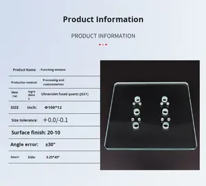 光穴窓高精度クォーツ光送信プリズムレンズ窓ピース顕微鏡高透過率1年 - Product Image 5