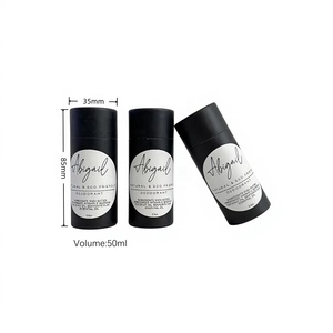 หลอดกระดาษคราฟท์สีดำพิมพ์สี่สีแบบกำหนดเอง ย่อยสลายได้ รีไซเคิลได้ สำหรับใส่บาล์มแข็ง โรลออน และลิปบาล์ม - Product Image 6