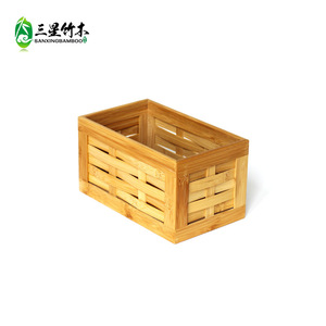 Home desktop <b>bamboo</b> woven storage <b>basket</b>, snack, flower and cosmetic storage box, <b>bamboo</b> woven moso <b>bamboo</b> storage <b>basket</b>, - Product Image 2