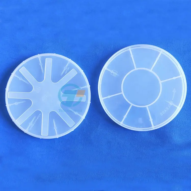 6" Diameter Single Wafer Carrier Box - including Container, Cover & Spring - 4 sets/pck TCH- SP5-S6
