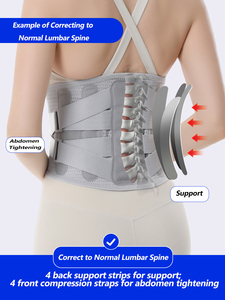 Aofit Rückenstützgürtel für Frauen und Männer zur Schmerzlinderung bei Bandscheibenvorfällen Lendenwirbelstütze Taillengürtel - Product Image 5