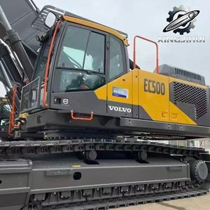 Excavatrice d'occasion Volvo EC500 de 50 tonnes, marque suédoise originale, grande excavatrice sur chenilles de taille moyenne, provenant de Suède, de seconde main - Product Image 5