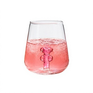 Vasos de Vidrio Transparente de Borosilicato Hechos a Mano de 300 ml, Vasos Reutilizables para Whisky, Agua y Jugos, Libres de Plomo, al por Mayor - Product Image 2