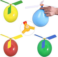 En stock : Jouet hélicoptère à hélice gonflable volant, jouet mécanique magique en forme d'avion, nouveauté