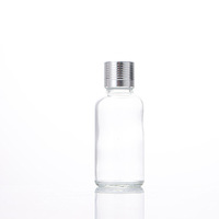 Botol Tetes Serum Perawatan Kulit & Minyak Esensial Ramah Lingkungan dari Kaca Bening Bulat 5ml-100ml - Penjualan Terlaris