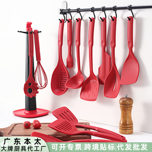 Spatule en silicone avec noyau en acier inoxydable, résistante à la chaleur, pour poêles antiadhésives, outil de cuisine - Product Image 3