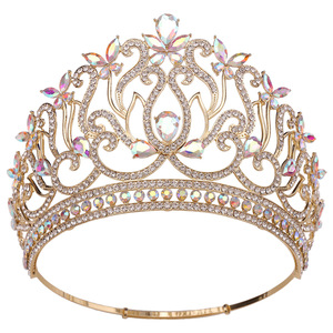Nouvelle Couronne de Mariée 2026 au Design Vintage, Tiara <span class=keywords><strong>Magnifique</strong></span> pour Femme, Accessoire Cheveux de Mariage, Bijou de Cheveux de Luxe en Alliage pour Mariée - Product Image 3