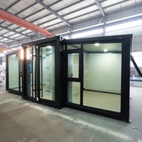 Maison conteneur préfabriquée abordable, extensible 10-20 pieds, moderne, écologique, modulaire, pliable, en acier, avec salon