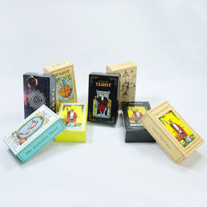 Cartes de tarot d'usine en vente en gros, cartes de tarot <span class=keywords><strong>oracle</strong></span> magiques avec livre d'instructions, impression personnalisée, cartes d'animaux spirituels, tarot - Product Image 1
