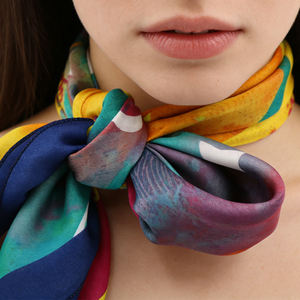 Bandana <span class=keywords><strong>Chiffon</strong></span> Lembut dan Bernapas, Koleksi Natal, Penutup Leher dan Kepala untuk Liburan di Luar Ruangan - Product Image 1