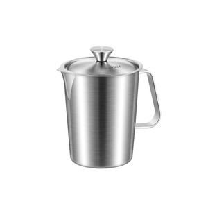 Taza Medidora de Acero Inoxidable 304 de 500ml, 700ml, 1000ml, 1500ml, 2000ml, 350ml, 600ml con Graduaciones para Té con Leche, Latte Art y Uso Doméstico - Product Image 2