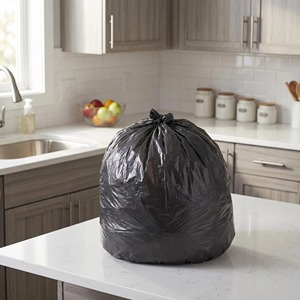 ถุงขยะดำ LDPE PE แบบมีเชือกผูก ขนาดสั่งทำได้ ยี่ห้อ Kangle สำหรับงานหนัก ป้องกันการรั่วซึม เหมาะสำหรับใช้ในครัวเรือน - Product Image 6