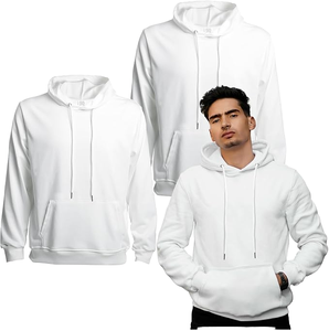 Pure Heavyweight Hoodies Fleece 300 Gsm Tamaño a granel de gran tamaño Venta al por mayor Hombres Sudaderas Pullover Hombres 100 Poliéster <span class=keywords><strong>Sudadera</strong></span> con capucha personalizada - Product Image 1