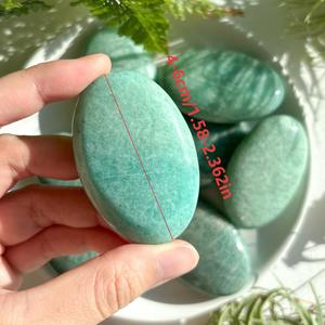 Cristal de amazonita de grado AAA al por mayor, forma de corazón [boho], atracción de riqueza, piedra decorativa, virutas de piedra en bruto talladas, mineral - Product Image 5
