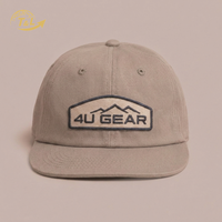 Gorras 4U al por Mayor de Alta Calidad, 6 Paneles, Bordado 3D, Visera Plana, Dos Tonos, Estilo Baloncesto, Hip Hop, Moda, Unisex, para Exteriores