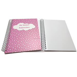 <span class=keywords><strong>Album</strong></span> de <span class=keywords><strong>scrapbooking</strong></span> <span class=keywords><strong>vierge</strong></span> double face avec couverture en PP imprimée UV réutilisable en spirale A5 A4, vente chaude Wenshun pour collection - Product Image 4