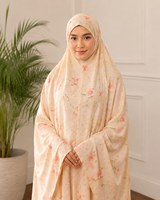 Ensemble de robe de prière musulmane florale personnalisée avec tapis de prière assorti, abaya khimar une pièce pour femmes musulmanes pour le Ramadan