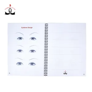 Lushcolor Professional Permanent Makeup Practice Skin English Practice Book for PMU Microblading Training