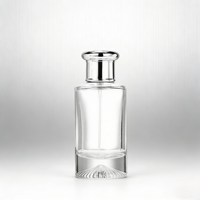 Bouteille en verre vide rechargeable pour huile parfumée, transparente, 55 ml, avec diffuseur à bâtonnets – Nouveauté très demandée