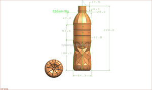 사용자 정의 설계 2 캐비티 애완 동물 병 세미 자동 플라스틱 물병 금형 블로우 금형 - Product Image 3
