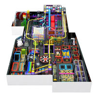 Parc de trampolines intérieur personnalisé de 2000 m² pour enfants et adultes, équipement de trampolines, jeux interactifs, grands toboggans