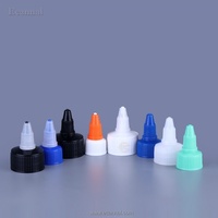 Bouteille en plastique souple PE Ecannal de 100 ml avec bouchon à vis et joint pour parfums, huiles capillaires, adhésifs et encres