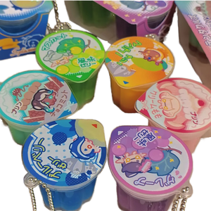 QYS Custom Resin Pudding Jelly Keychain Miniature Food Charm Soft Squeeze <b>Bag</b> Pendant <b>Key</b> <b>Ring</b> Gift - Product Image 1