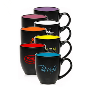 Ly cà phê gốm sứ cao cấp 16OZ màu đen mờ, trơn, giá rẻ, thích hợp để in chuyển nhiệt cá nhân hóa - Product Image 6