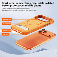 Étui de téléphone de luxe de marque haut de gamme personnalisé avec chargement magnétique sans fil, en TPU+PC, étanche, anti-poussière et antichoc pour iPhone 17