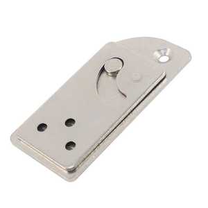 Accessoire de quincaillerie pivotant, mini-cyclone droit, argent poli, style moderne et épuré - Product Image 1