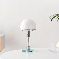 Nouvelle lampe de table de style nordique moderne Bauhaus, corps en verre, électrique 5V, commande par interrupteur, LED, protection des yeux, température de couleur réglable