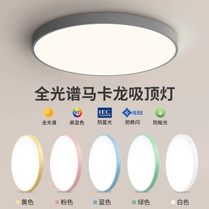 Lámpara de techo Led Macaron, accesorio de iluminación minimalista moderno y redondo para cocina, balcón, entrada, pasillo - Product Image 1