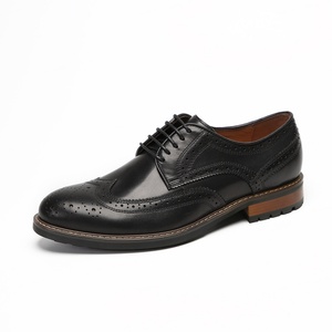 Nuevos Zapatos de Moda para Hombre que Aumentan la Estatura, con Cordones Elaborados, Estilo Brogue Hecho a Mano, Zapatos Casuales para Exteriores - Product Image 2