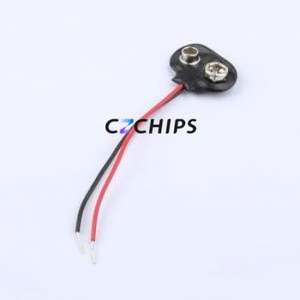 BE-13-005 Button & Strip Battery Connector Connector Battery Clip 9V Stacked Battery - Product Image 1