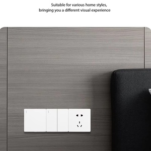 Prise murale 1 gang 5 trous IP44 10A anti-effraction, interrupteur encastré pour climatiseur domestique, panneau <span class=keywords><strong>de</strong></span> prise électrique - Product Image 2