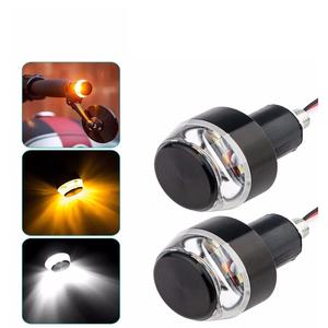 Cache-phare de guidon de moto LED PAR, feu de position latéral ambre/blanc, interrupteur de poignée 12V 22mm, modèle U8, position gauche/droite/avant - Product Image 5