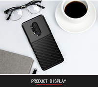 Étui de téléphone en TPU souple à texture sergé série tonnerre pour OnePlus 8 Pro