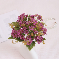 Fleur artificielle en tung, petite poignée, luxe léger, fleur en soie, style européen, modèle chinois XTH-405, salon, table à manger
