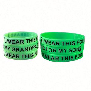 Bracelet en silicone personnalisé pour la sensibilisation aux lésions de la moelle épinière, aux TBI et au lymphome, cadeau de soutien chimiothérapeutique, collecte de fonds caritative - Product Image 1